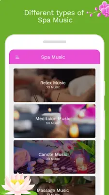 Relaxing Spa Music android App screenshot 6